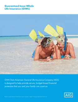 AIG American General Guaranteed Issue
