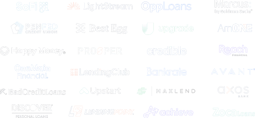 Logos of personal loans