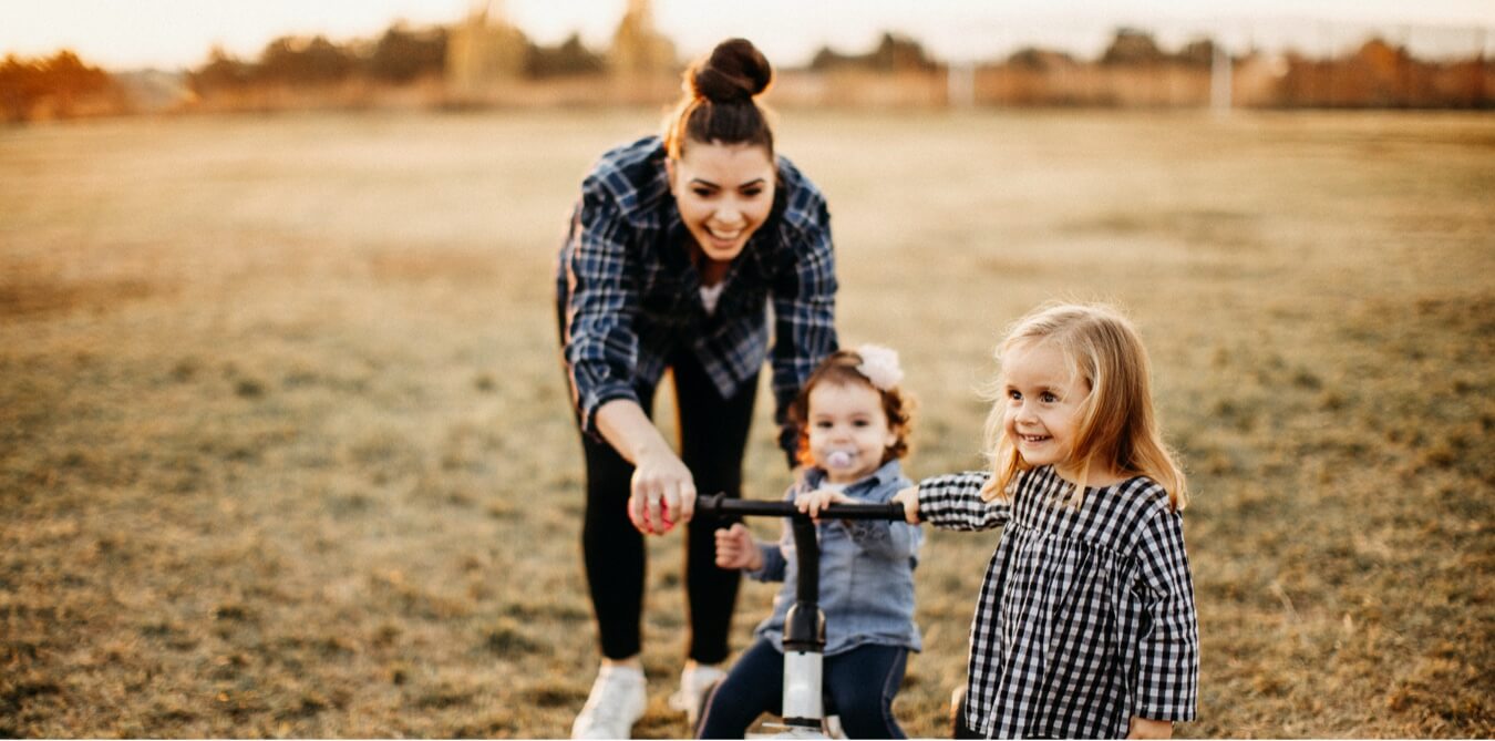 Mom with children